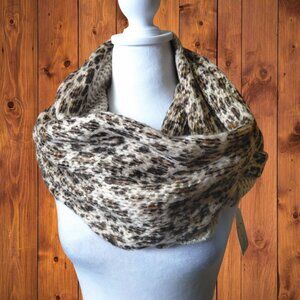 BP. Nordstrom Cheetah Leopard Knit Infinity Scarf Winter Casual Cozy NEW